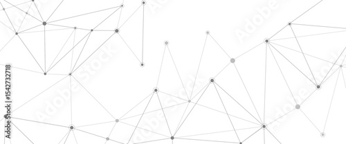 Vector abstract science research global connectivity and dots and circles structure
