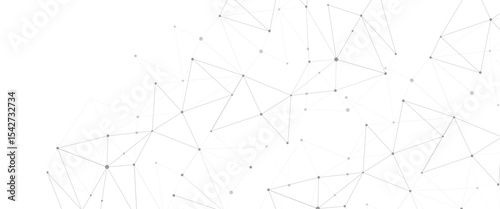 Vector abstract science research global connectivity and dots and circles structure