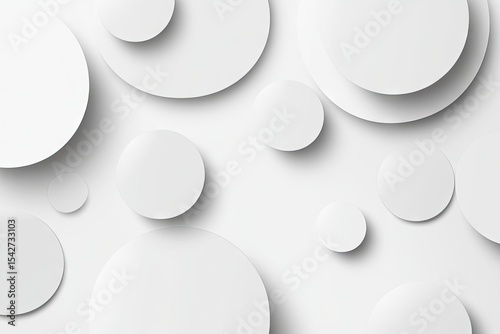 Abstract layered circles in varying sizes