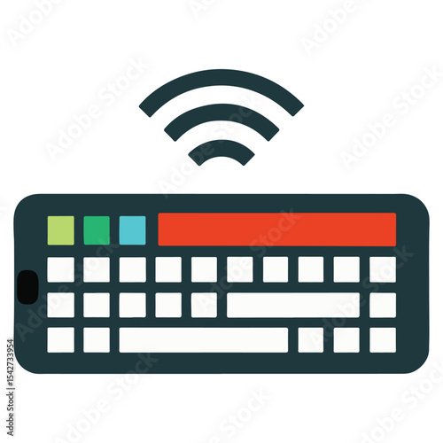 Wireless Keyboard Streamlined Design for Effortless Typing and Connectivity