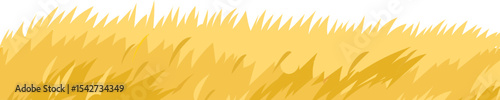 Curved Lawn Silhouette vector grass and ground border for nature, garden and landscape design
