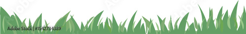 Leaf and Vine Ground Border vector grass and ground border for nature, garden and landscape design