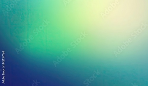 Muted gradient of teal, green, and yellow.  Soft, diffused light
