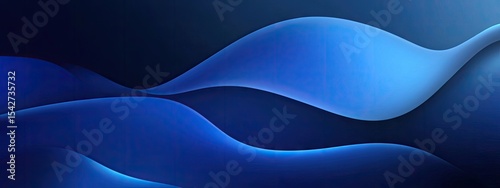 Abstract flowing blue waves (1)