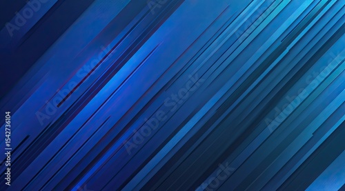Diagonal blue and dark blue lines create a dynamic abstract background