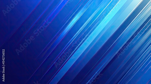 Diagonal, vibrant blue and light blue stripes create a dynamic, abstract background