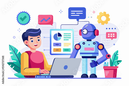 AI bot and programmer designing app features