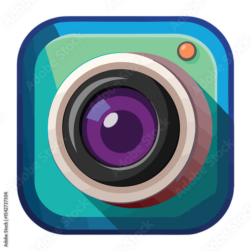 Capture Stunning Photos Professional Camera Lens Icon Design