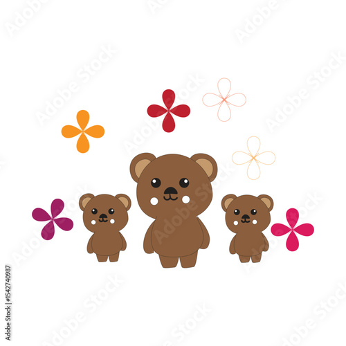 teddy bear vector illustration of a type of toy made to resemble a bear