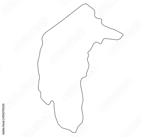 Australian Capital Territory Outline Map Vector – Canberra State Border SVG