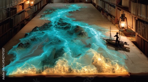 Enchanted Voyage: A Luminous River Map