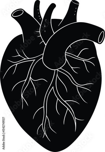 Heart Vector Silhouette Art Icon
