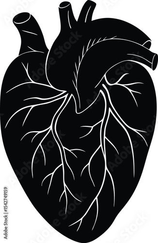 Heart Vector Silhouette Art Icon
