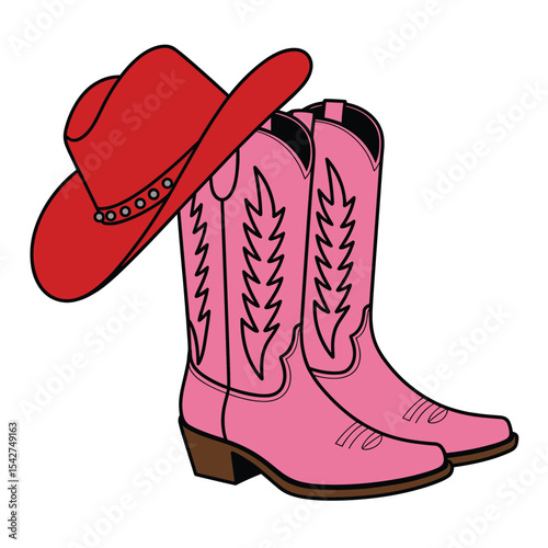 Pink Cowgirl Boots with Bow and Cow Print Stylish Western Boots with Pink Accent Cute Cowgirl Footwear with Pink Bow