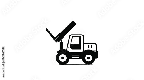Telehandler Icon: Versatile Machinery Graphic