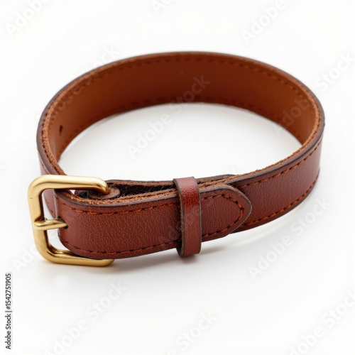 Classic brown leather belt with brass buckle for men and women fashion accessories casual and formal wear adjustable strap classic style