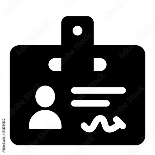 Identification Card with Clip