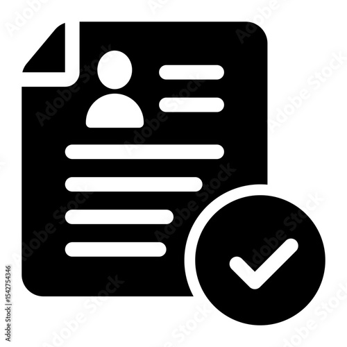 Approved Resume Document Icon