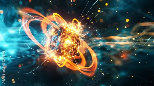 Abstract Visualization of Atomic Energy and Quantum Motion