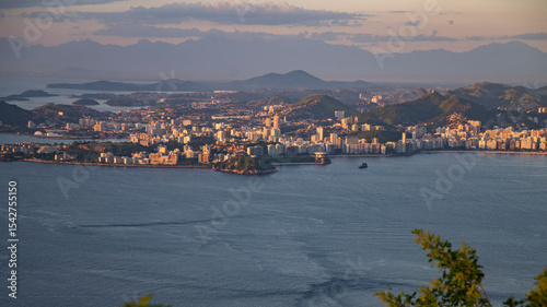 Rio de Janeiro city view from above.