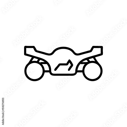 Outline illustration of a quad bike with visible wheels and frame design