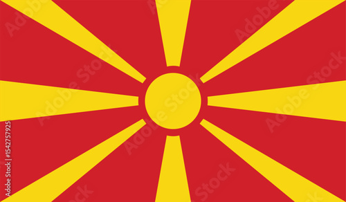 North Macedonia national flag
