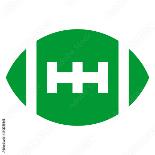 American Football Icon Green