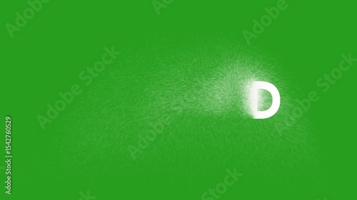 The End text animation with dust sprinkle particle effect  , 4k video