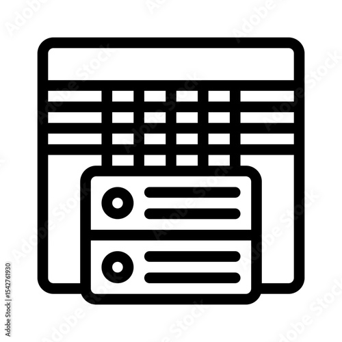 data table line icon