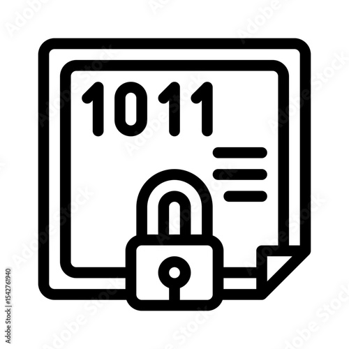 encrypted data line icon