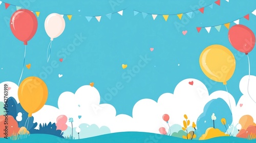 Holiday background template for Youth Day on 12 August