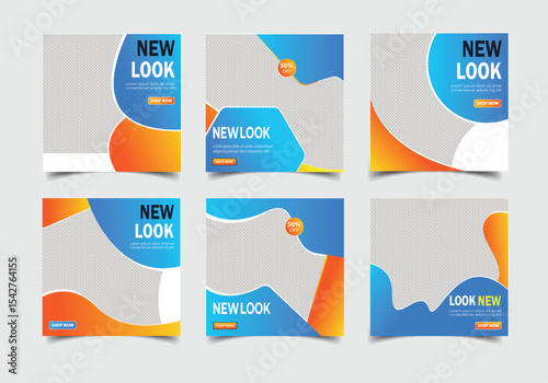 Fashion sale social media post and Instagram banner template