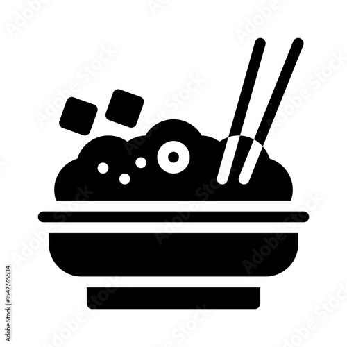 curry bowl glyph icon