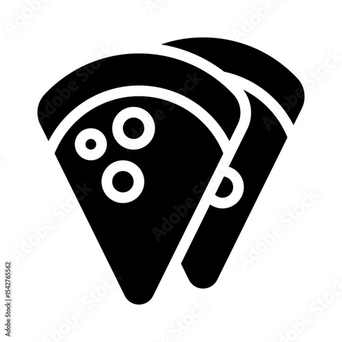 pizza slice glyph icon