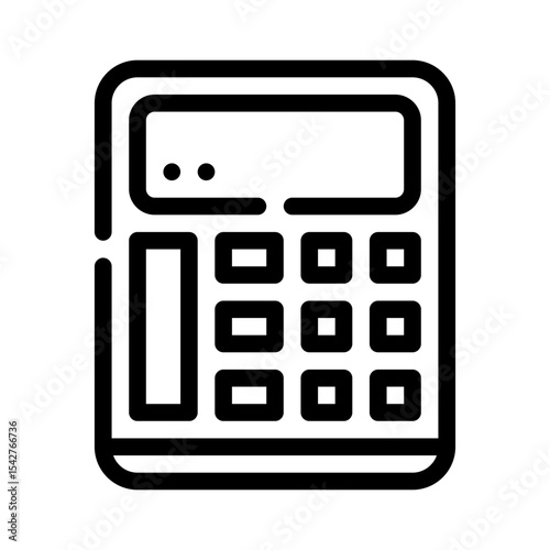 calculator line icon
