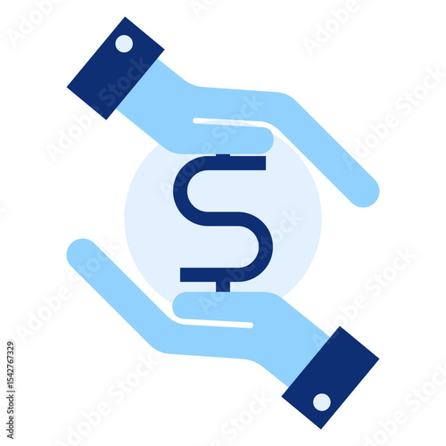 Hands Holding Dollar Sign