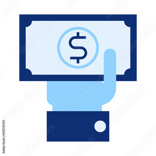 Hand Holding a Dollar Bill
