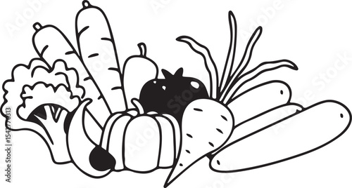 Cute cartoon illustration of a happy rabbit with a carrot, perfect for a funny animal vector drawing or pet graphic