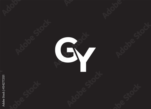 GY creative initial logo design and letter logo