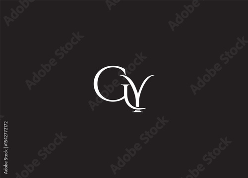 GY creative initial logo design and letter logo