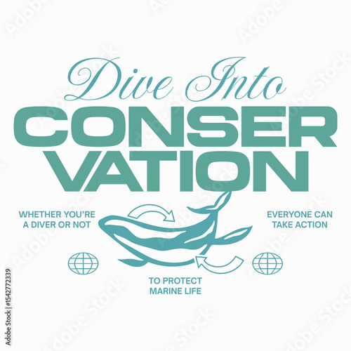 Sea life animals quote t-shirt design, Whale ocean environmental typography quotes, Ocean ecosystem & conservation graphic, Marine environment poster design