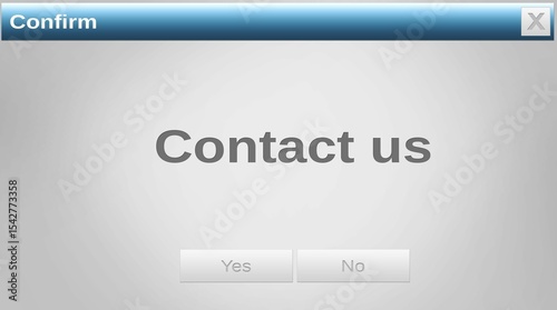 Image of contact us text on grey background