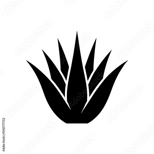 Aloe Vera Icon Vector in Flat Isolated Format