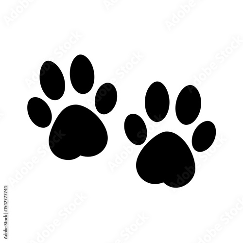 Animal Tracks Icon Vector in Flat Clean Isolated Design