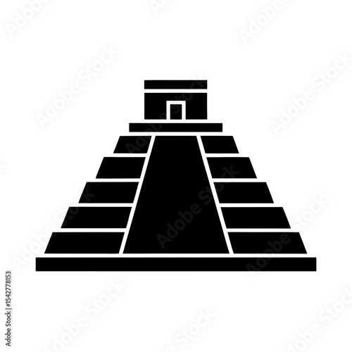 Chichen Itza Icon Vector with Flat and Clean Look