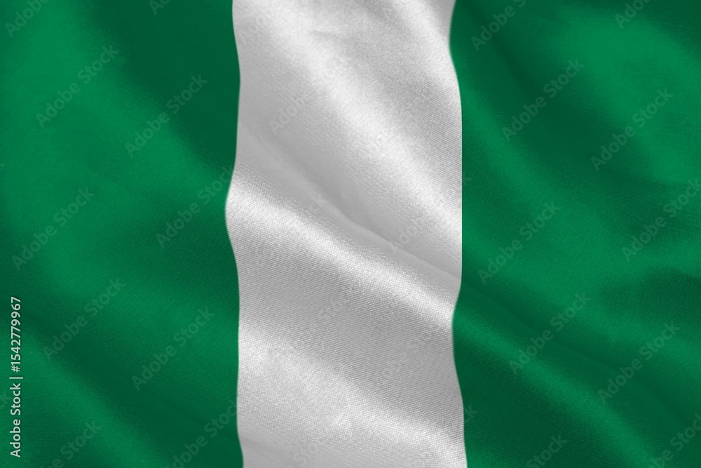 Fototapeta premium Digitally generated nigerian national flag