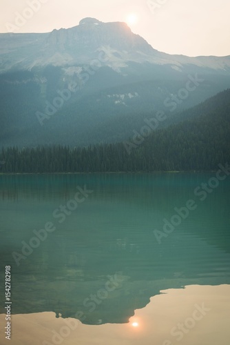Lakefront under mountain