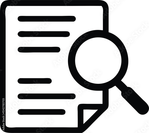 Case Studies Vector Line Icon. on white background