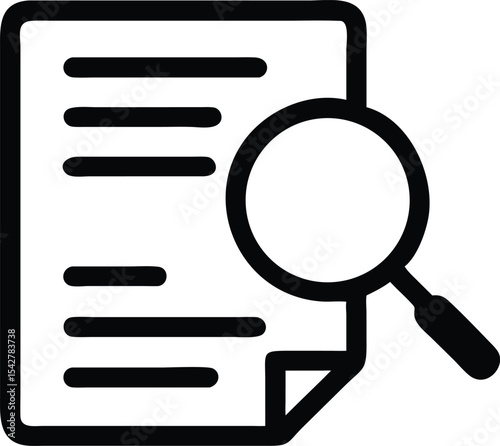 Case Studies Vector Line Icon. on white background