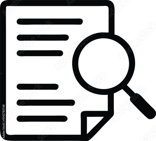 Case Studies Vector Line Icon. on white background